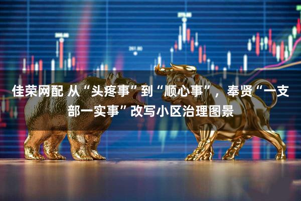 佳荣网配 从“头疼事”到“顺心事”，奉贤“一支部一实事”改写小区治理图景