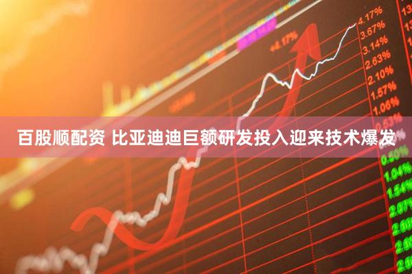 百股顺配资 比亚迪迪巨额研发投入迎来技术爆发